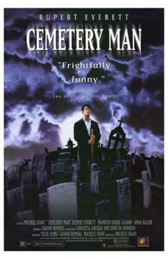 Cemetery Man Movie Poster Print showcasing unique horror-comedy artwork.