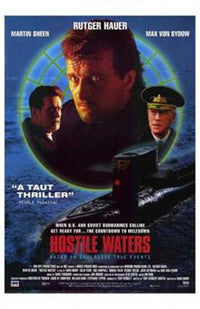 Hostile Waters Movie Poster Print showcasing intense naval combat scenes
