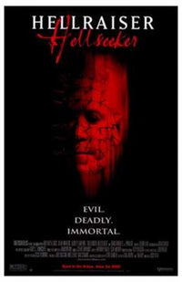 Hellraiser Hellseeker movie poster print featuring chilling horror imagery.