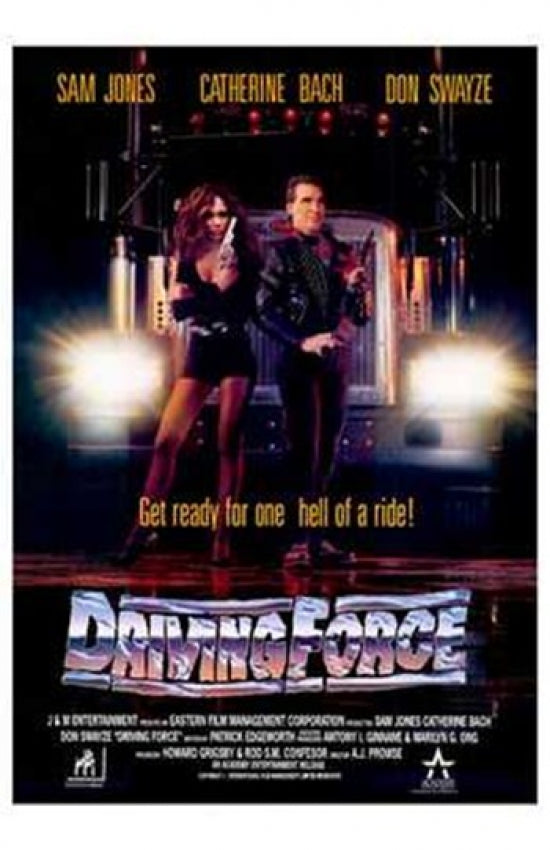 Driving Force Movie Poster Print showcasing action and excitement.