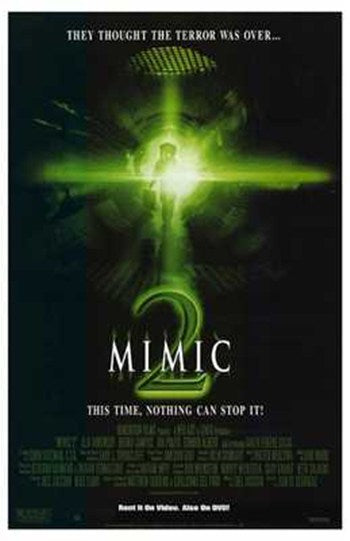 Mimic 2 Movie Poster Print showcasing suspenseful artwork.