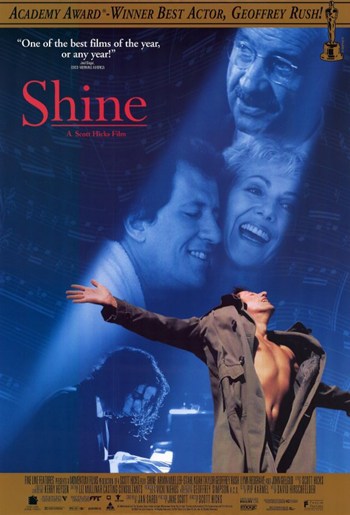 Shine Movie Poster Print featuring captivating visuals.