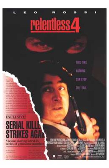 Relentless 4 Ashes to Ashes Movie Poster featuring intense imagery.