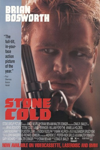 Stone Cold Movie Poster Print showcasing action-packed scenes.