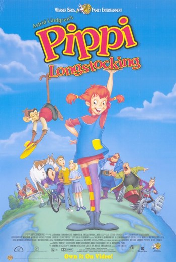 Pippi Longstocking Movie Poster Print - Colorful and whimsical design
