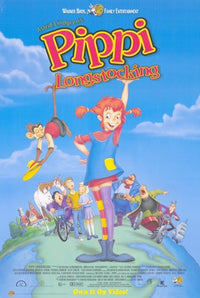 Pippi Longstocking Movie Poster Print - Colorful and whimsical design
