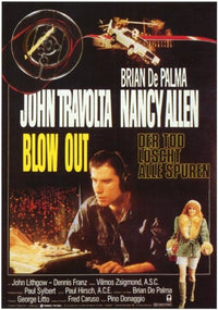 Blow Out Movie Poster Print showcasing a captivating cinematic design.
