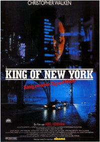 King of New York Movie Poster Print showcasing iconic film imagery.