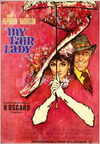 My Fair Lady Movie Poster Print featuring classic cinema imagery.