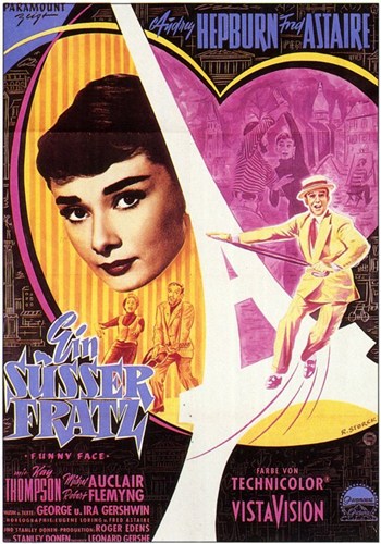 Funny Face Movie Poster Print showcasing classic film charm and aesthetic.