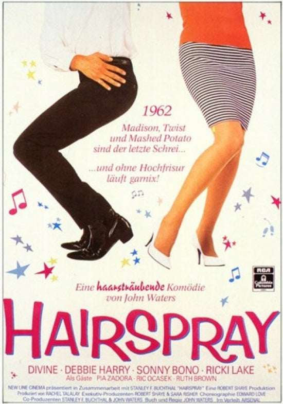 Hairspray Movie Poster Print showcasing vibrant musical themes.