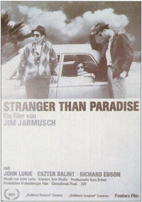 Stranger Than Paradise Movie Poster Print showcasing iconic film visuals.