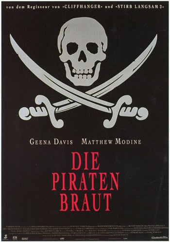 Cutthroat Island Movie Poster Print, vibrant artwork
