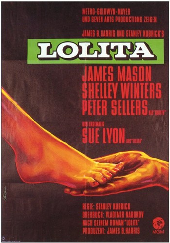 Lolita Movie Poster Print showcasing classic film art.
