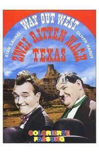 Way Out West Movie Poster Print featuring classic film imagery