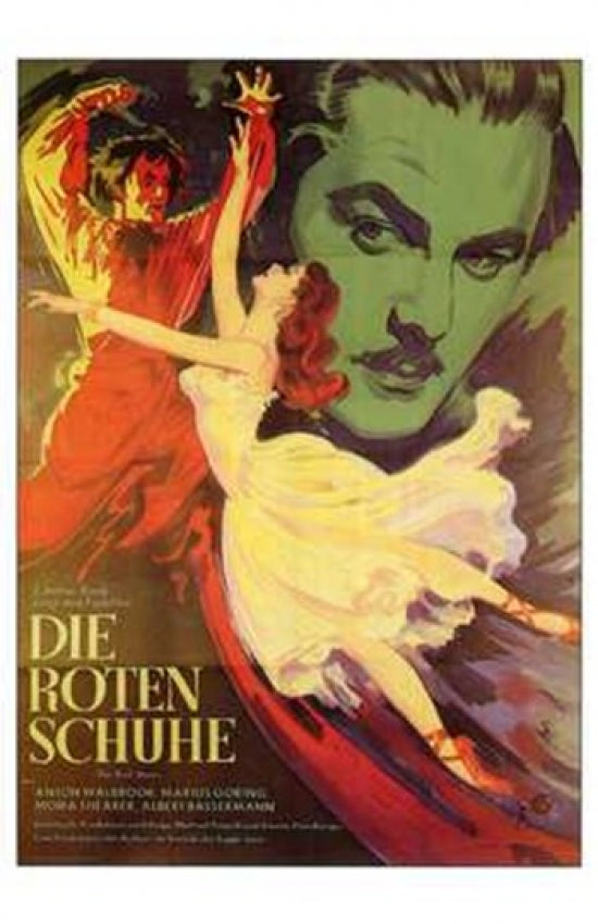The Red Shoes Movie Poster Print showcasing vibrant imagery and classic film design.