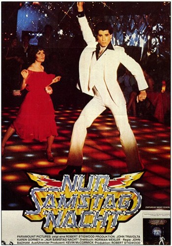Saturday Night Fever Movie Poster Print showcasing disco vibes.
