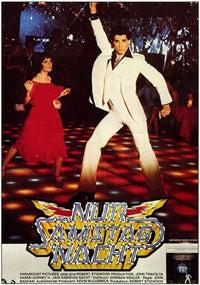 Saturday Night Fever Movie Poster Print showcasing disco vibes.