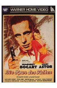 The Maltese Falcon Movie Poster Print showcasing classic film noir art.