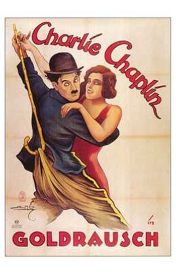 The Gold Rush Movie Poster Print featuring Charlie Chaplin.