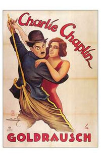 The Gold Rush Movie Poster Print featuring Charlie Chaplin.
