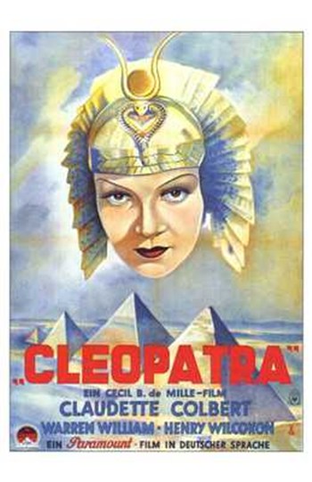 Cleopatra Movie Poster Print showcasing classic film art