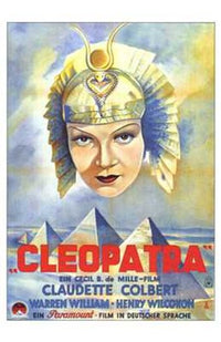 Cleopatra Movie Poster Print showcasing classic film art