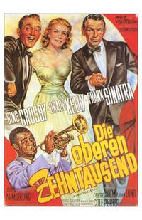 High Society Movie Poster Print showcasing classic Hollywood glamour.