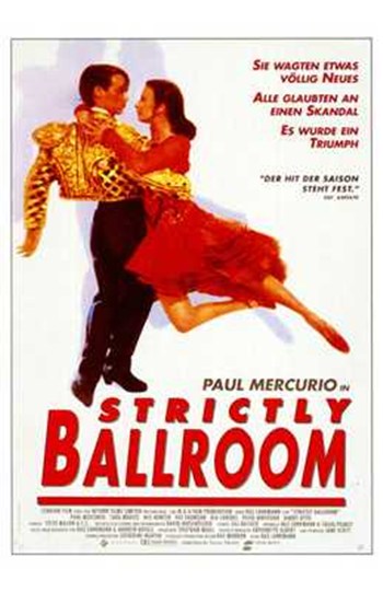 Strictly Ballroom Movie Poster Print showcasing dance energy.