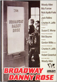 Broadway Danny Rose Movie Poster featuring classic cinema art.