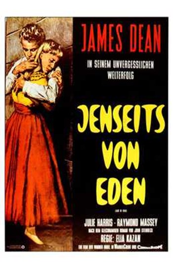 East of Eden Movie Poster Print showcasing classic film imagery