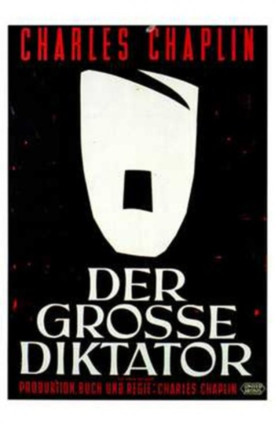 The Great Dictator Movie Poster Print featuring Charlie Chaplin