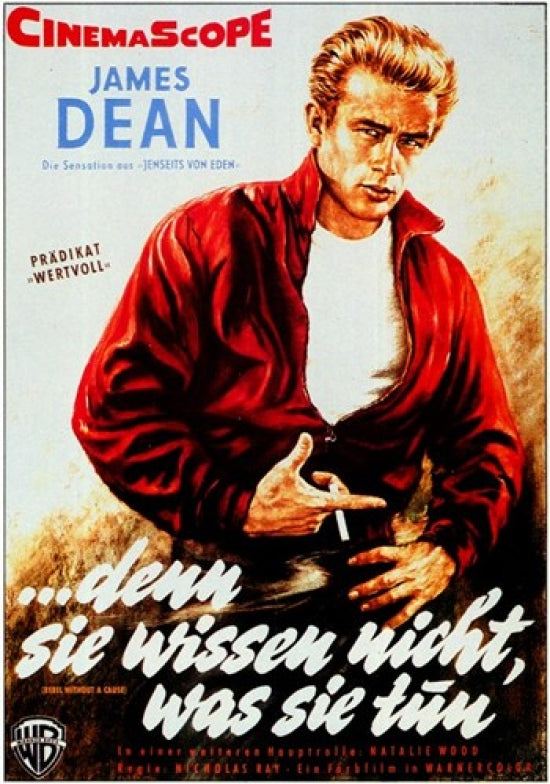 Rebel Without a Cause Movie Poster Print showcasing iconic film imagery.