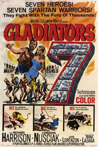 Gladiators 7 Movie Poster Print showcasing intense gladiatorial combat.