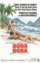Bora Bora movie poster print featuring tropical landscape.
