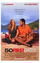 50 First Dates Movie Poster Print featuring vibrant romantic comedy design.