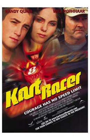Kart Racer Movie Poster Print showcasing animated racing theme.