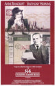 84 Charing Cross Road Movie Poster Print showcasing classic film charm.