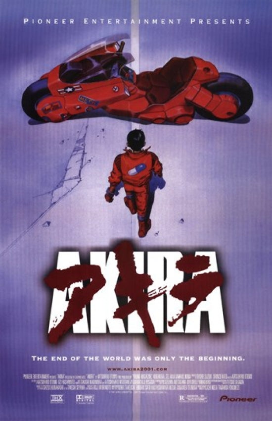 Akira Movie Poster featuring vibrant artwork from the iconic film.