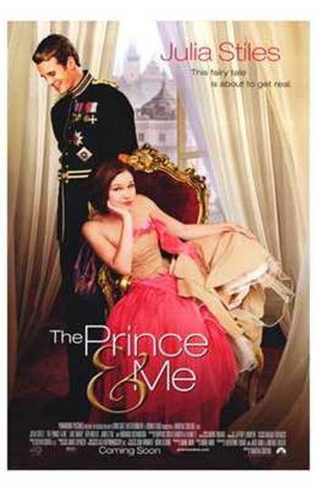 The Prince and Me Movie Poster Print featuring romantic artwork