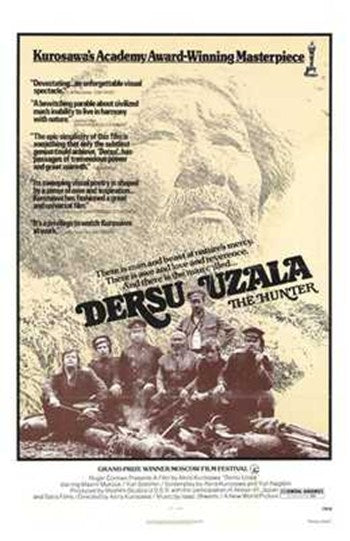 Dersu Uzala Movie Poster featuring striking visuals from the film.