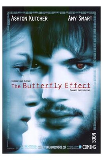 The Butterfly Effect Movie Poster Print showcasing vibrant design.