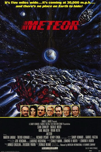Meteor Movie Poster showcasing stunning graphics and design.