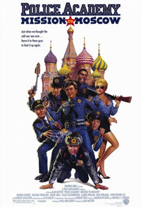 Police Academy Mission to Moscow Movie Poster featuring comedic film characters.