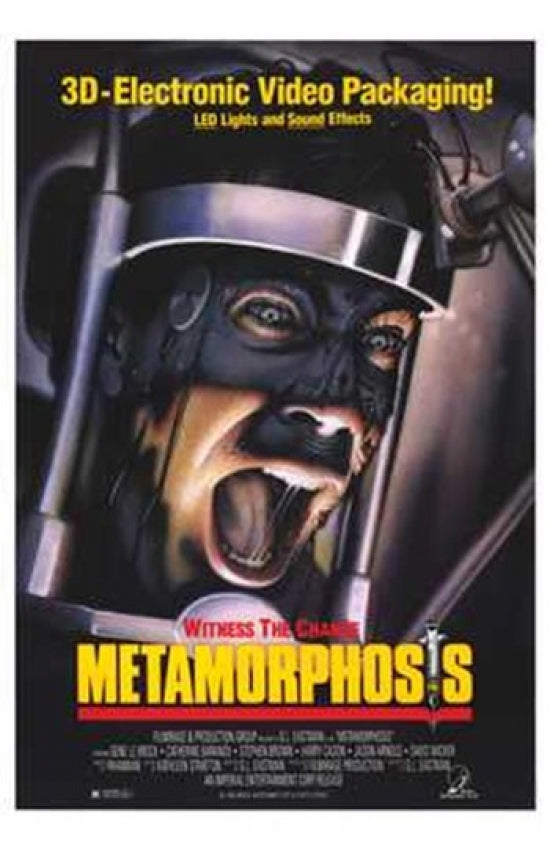 Metamorphosis the Alien Factor Movie Poster Print featuring vibrant sci-fi imagery.