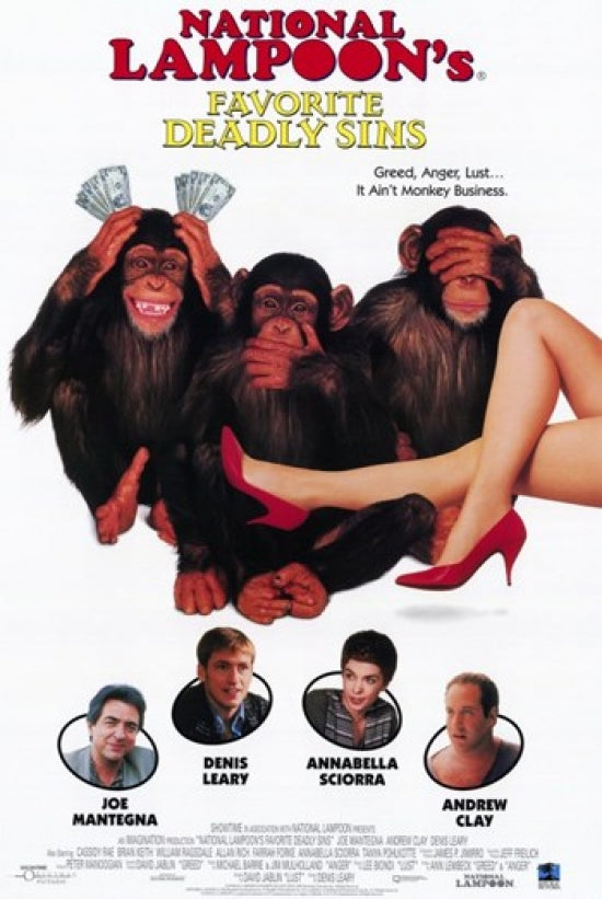 National Lampoon's Favorite Deadly Sins Movie Poster featuring colorful design and iconic imagery.