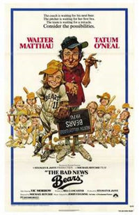 The Bad News Bears Movie Poster Print featuring iconic film imagery