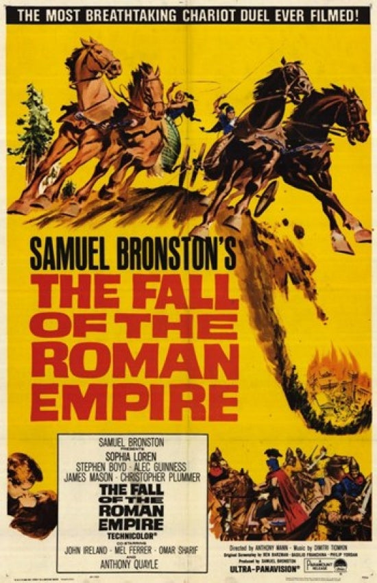 The Fall of the Roman Empire Movie Poster Print