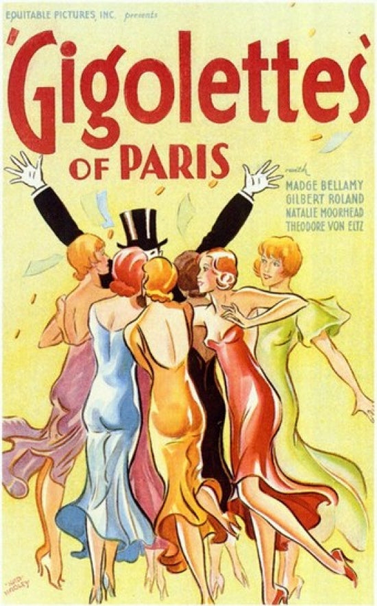 Gigolettes of Paris Movie Poster Print with vintage cinematic design