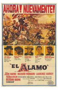 The Alamo Movie Poster showcasing classic western film art